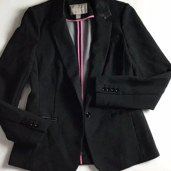 Banana Republic Faux Trim Blazer Size 4 - Picture 3 of 8